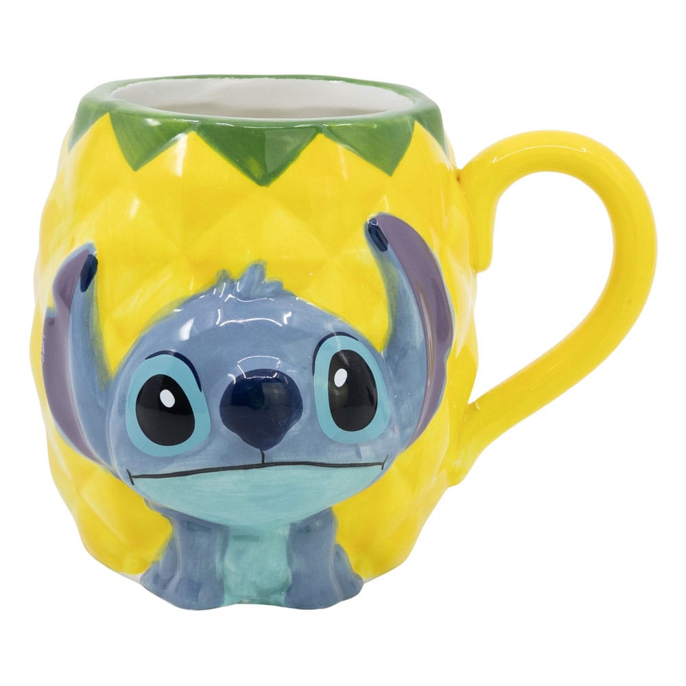 Lilo & Stitch Taza 3D Stitch Pineapple 414 ml Frikytopia