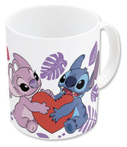 Lilo & Stitch Taza Angel & Stitch Heart 325 ml