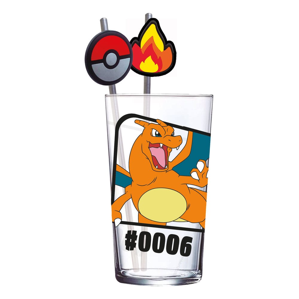 Pokémon Vaso Tumbler con pajitas Glurak 480 ml Frikytopia