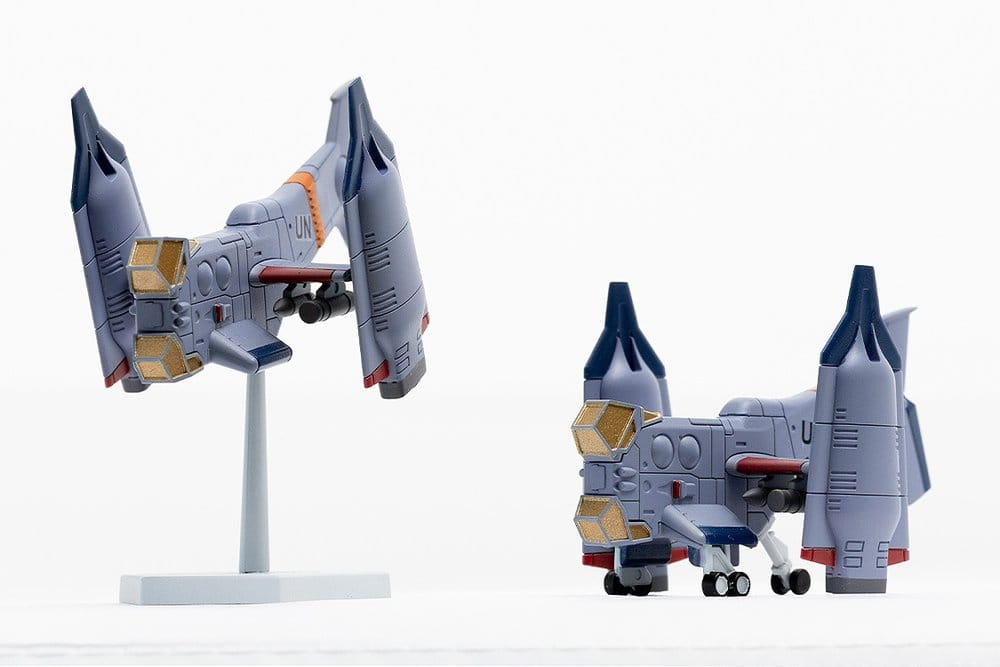 Rebuild of Evangelion Maqueta Plastic Model Kit SYUTO Tiny Scale UNAF Close Air Support VTOL Aircraft YAGR-3B 5 cm