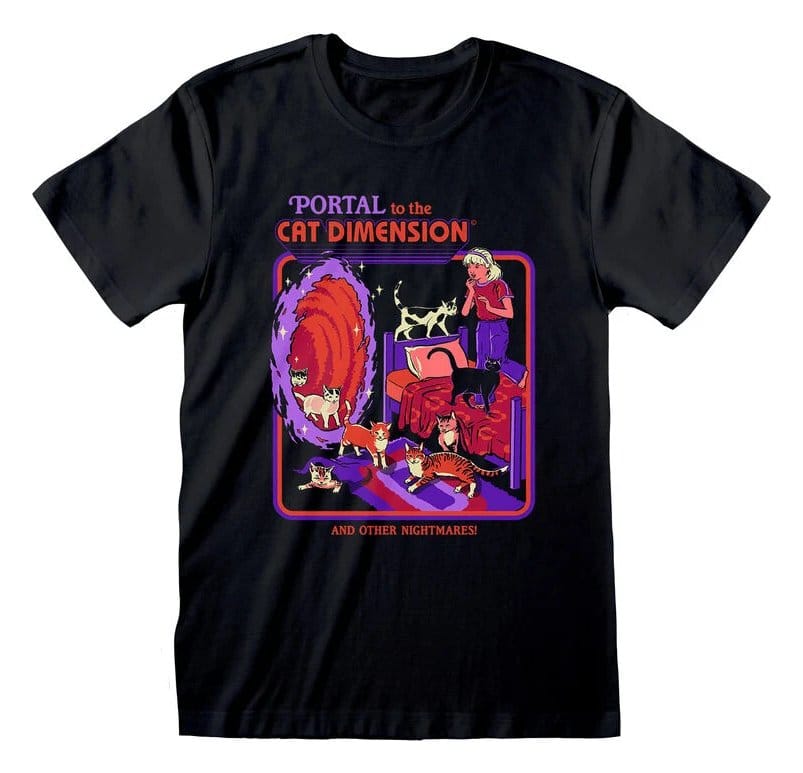 Steven Rhodes Camiseta Cat Dimension Black Talla XXL