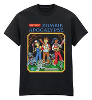 Steven Rhodes Camiseta Zombie Apocalypse Basic Black Talla XL
