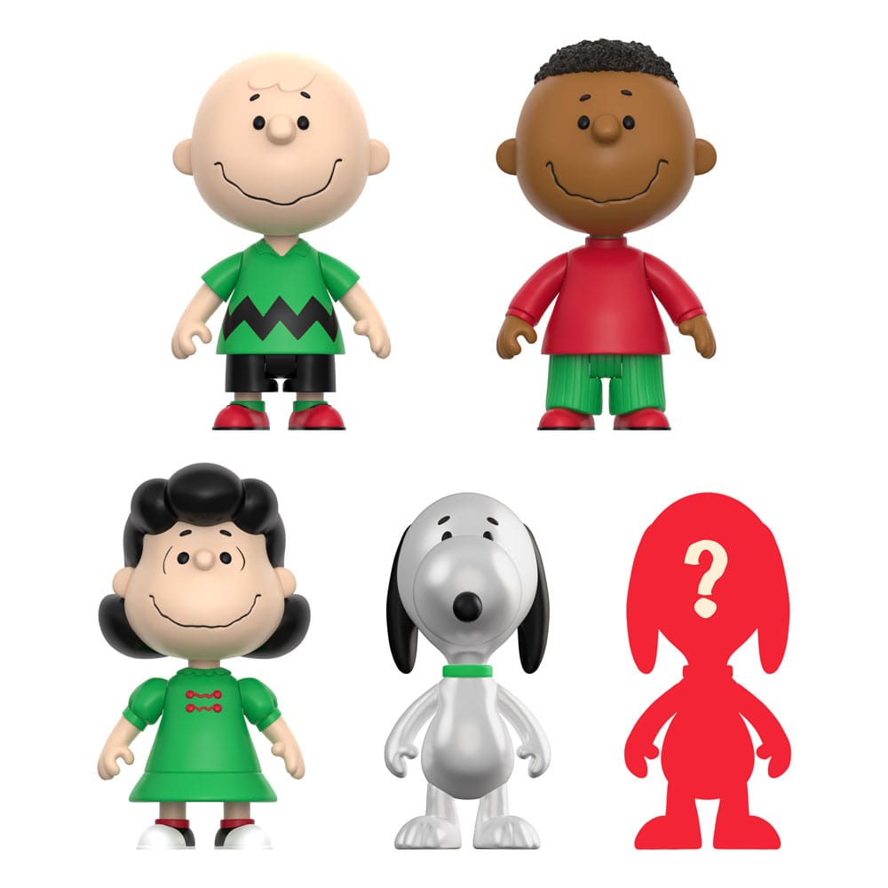 Peanuts Figuras Figuras ReAction Wave 08 Holiday 10 cm Cajas Sorpresas Expositor (12) Frikytopia
