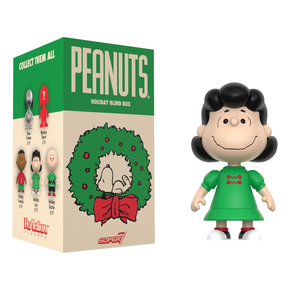 Peanuts Figuras Figuras ReAction Wave 08 Holiday 10 cm Cajas Sorpresas Expositor (12)