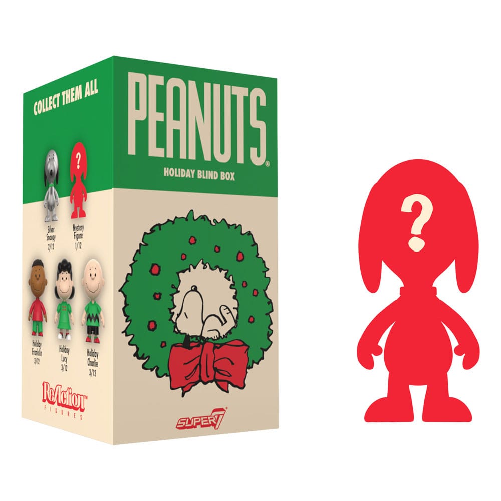 Peanuts Figuras Figuras ReAction Wave 08 Holiday 10 cm Cajas Sorpresas Expositor (12)
