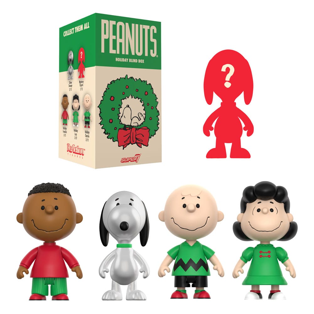 Peanuts Figuras Figuras ReAction Wave 08 Holiday 10 cm Cajas Sorpresas Expositor (12)