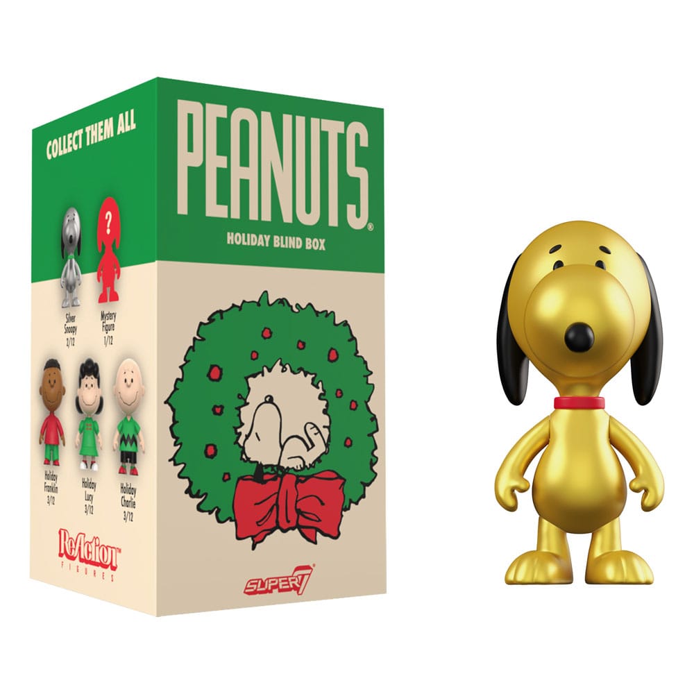 Peanuts Figuras Figuras ReAction Wave 08 Holiday 10 cm Cajas Sorpresas Expositor (12)