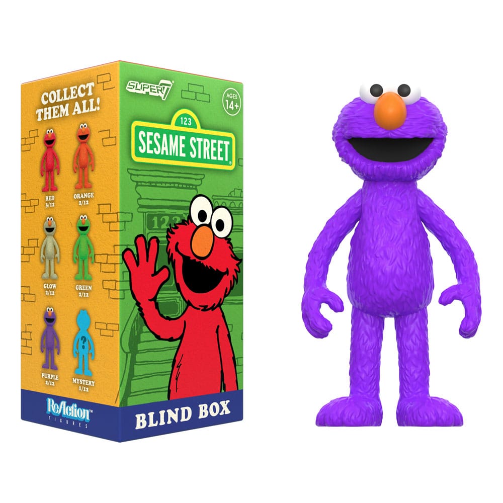 Sesame Street Figuras Figuras ReAction Wave 04 Elmo 10 cm Cajas Sorpresas Expositor (12)