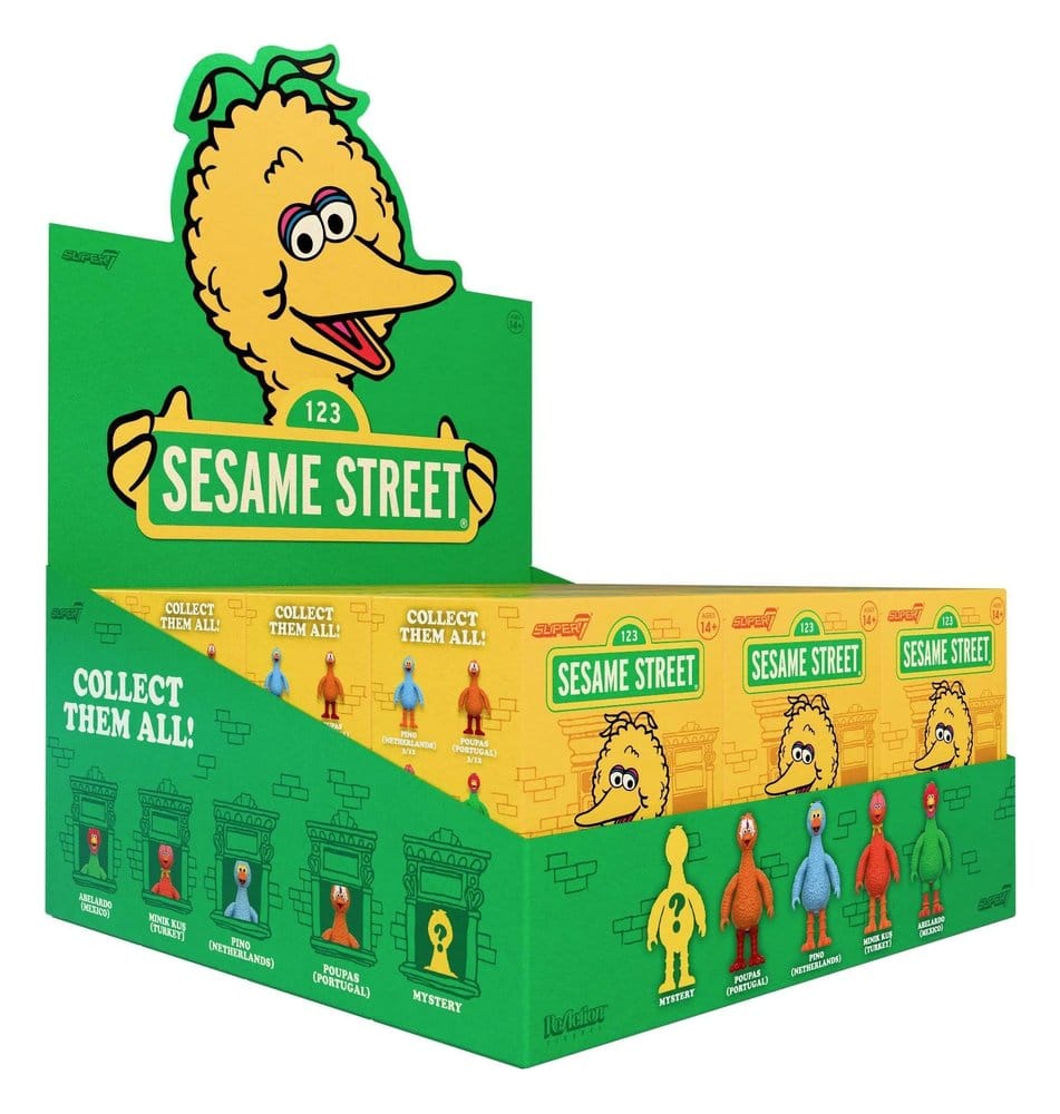 Sesame Street (Big Birds from Around the World) Figura Blind Box Wave 5 Display (12)
