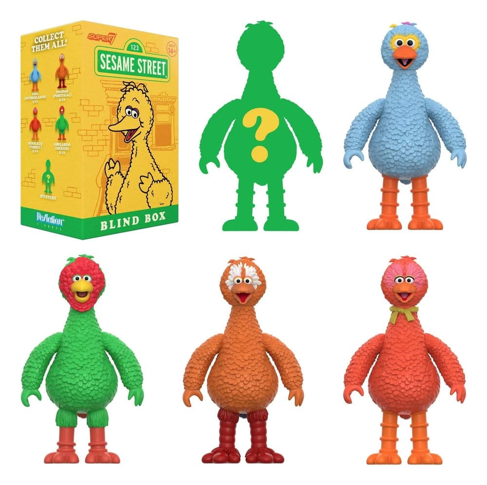 Sesame Street (Big Birds from Around the World) Figura Blind Box Wave 5 Display (12)
