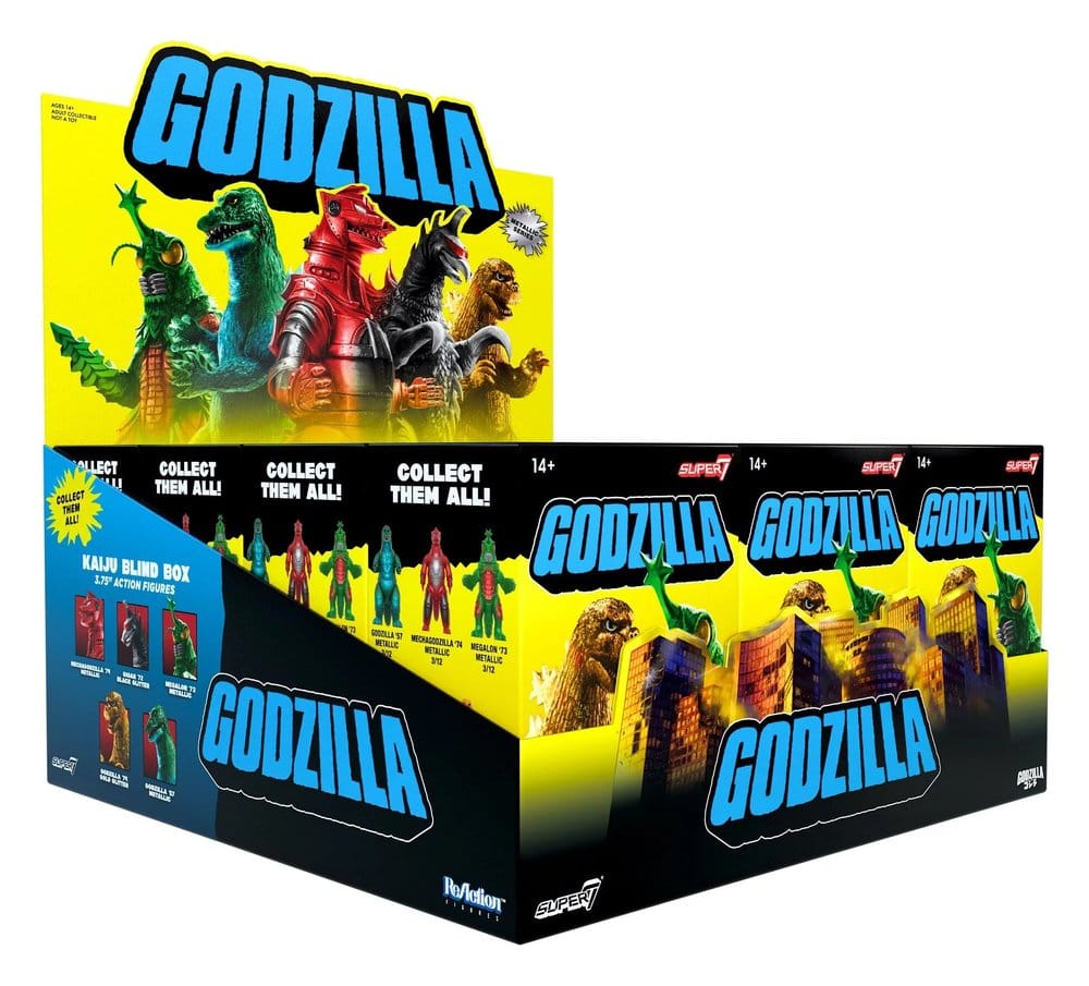 Godzilla Toho (Metallic) Figura Blind Box Wave 5 Display (12) Frikytopia