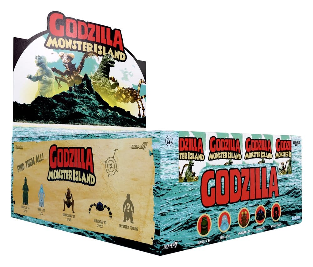 Godzilla Toho (Monster Island) Figura Wave 13 Blind Box Display (12) Frikytopia
