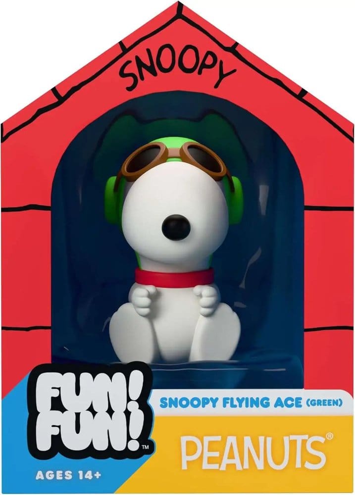 Vintage Peanuts Fun! Fun! Figura Mini Snoopy (Green Hat Flying Ace) Frikytopia