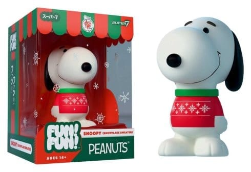 Vintage Peanuts Fun! Fun! Figura Mini Wave 03 Holiday Snoopy (Snowflake Sweater) Frikytopia