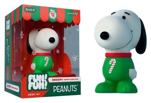 Vintage Peanuts Fun! Fun! Figura Mini Wave 03 Holiday Snoopy (Candy Cane PJs)