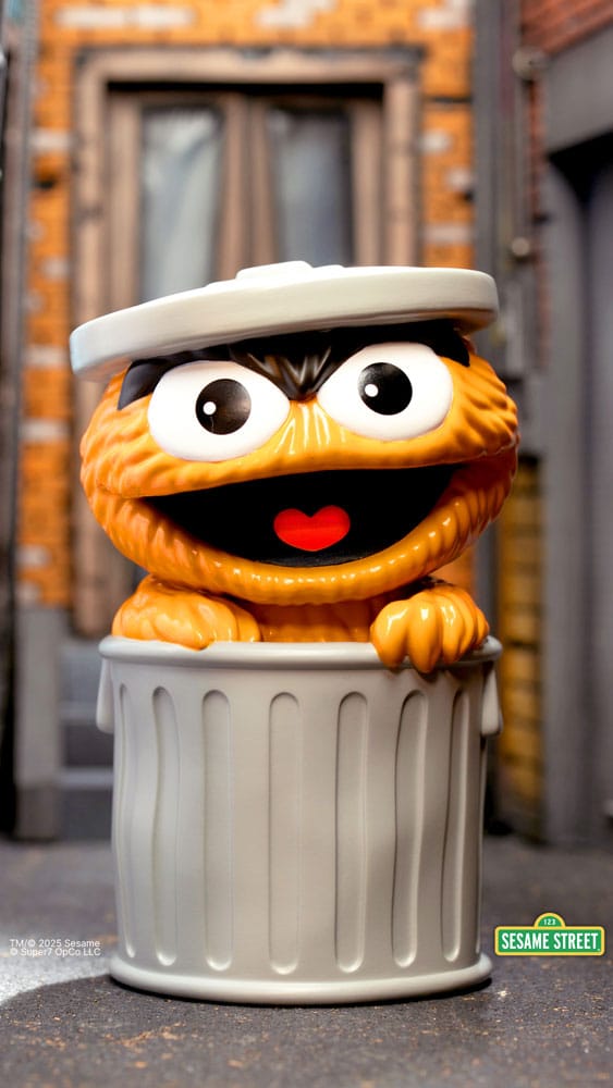 Sesame Street Figura Soft Vinyl FUN! FUN! Oscar the Grouch (Orange) 13 cm Frikytopia