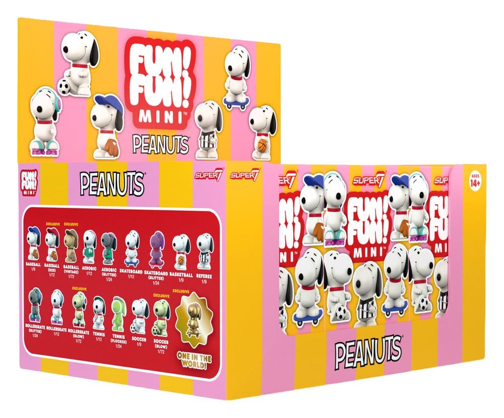 Peanuts Fun! Fun! Figuras Mini Wave 01 Athlete Snoopy Blind Box Display (9)