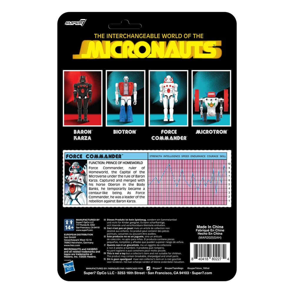 Micronauts Figura ReAction+ Force Commander 9 cm