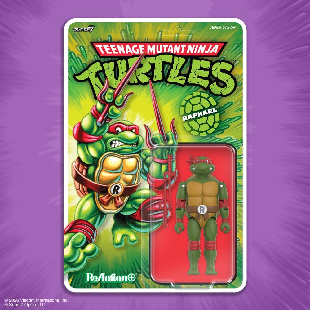 Teenage Mutant Ninja Turtles ReAction+ Figura Wave 01 Raphael Frikytopia