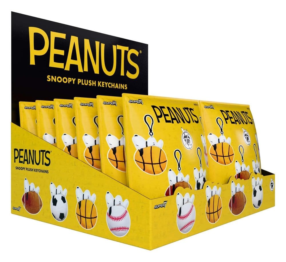 Peanuts Super Duper Llavero de peluche Blind Bags Wave 1A Display (12) Frikytopia