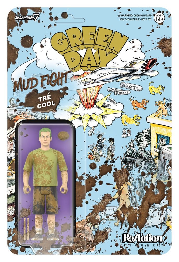Green Day ReAction Figura Wave 01 Tré Cool (Mud Fight)