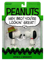 Peanuts ReAction pack de 2 Figuras Snoopy & Spike 10 cm