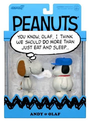 Peanuts ReAction pack de 2 Figuras Olaf & Andy 10 cm