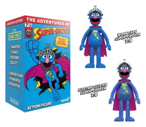 Barrio Sésamo ReAction Figura Super Grover (W/Chase) Frikytopia