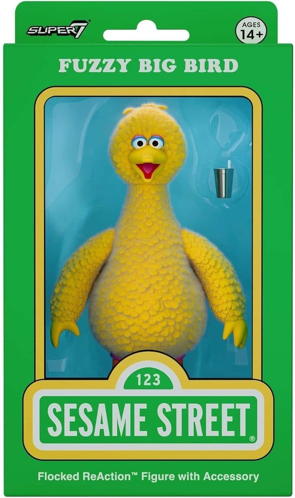 Barrio Sésamo ReAction Figura Big Bird (Flocked)