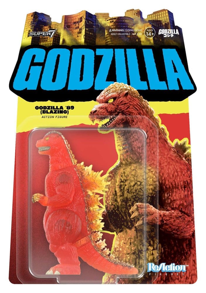 Godzilla Figuras ReAction Toho, Wave 09 - Godzilla - 1989 (Blazing) 10 cm Frikytopia