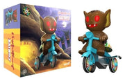 Super7 Super Cycles Vehículo Bat Boy (Brown w/ Blue Trike)