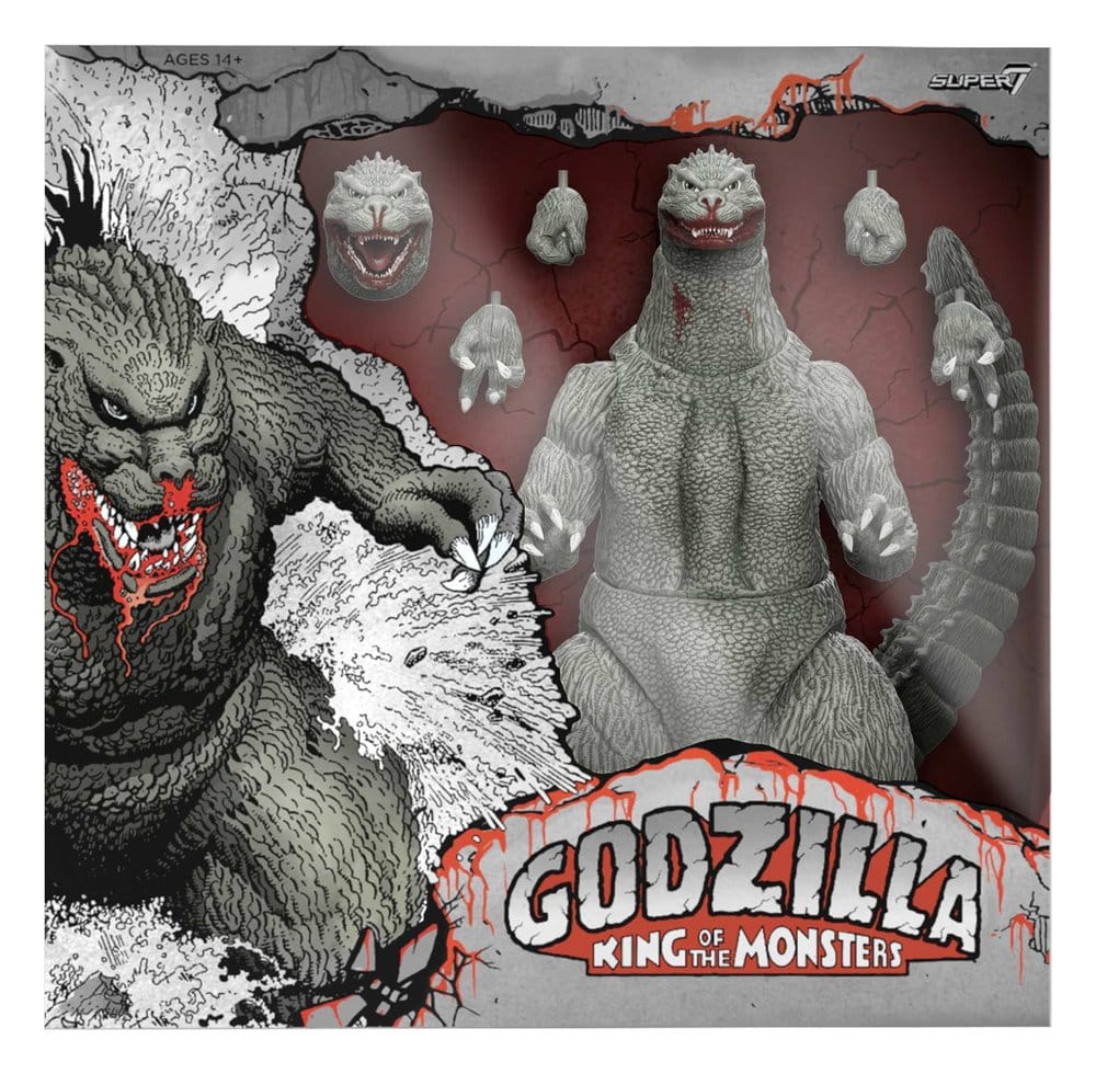 Godzilla (1989) Toho Ultimates Figura - Godzilla (Greyscale Comic Book - Thirsty for Blood) 24 cm Frikytopia