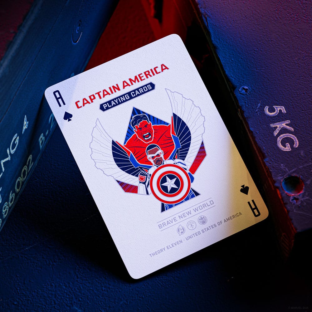 Captain America Baraja de cartas Patriotic Design