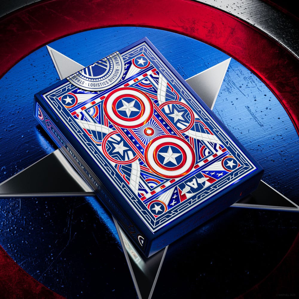 Captain America Baraja de cartas Patriotic Design