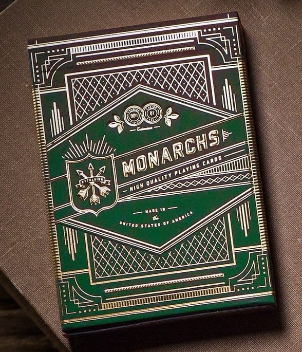 Theory 11 Baraja de cartas Monarch Green