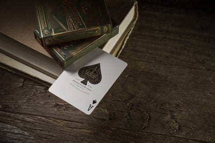 Theory 11 Baraja de cartas Monarch Green
