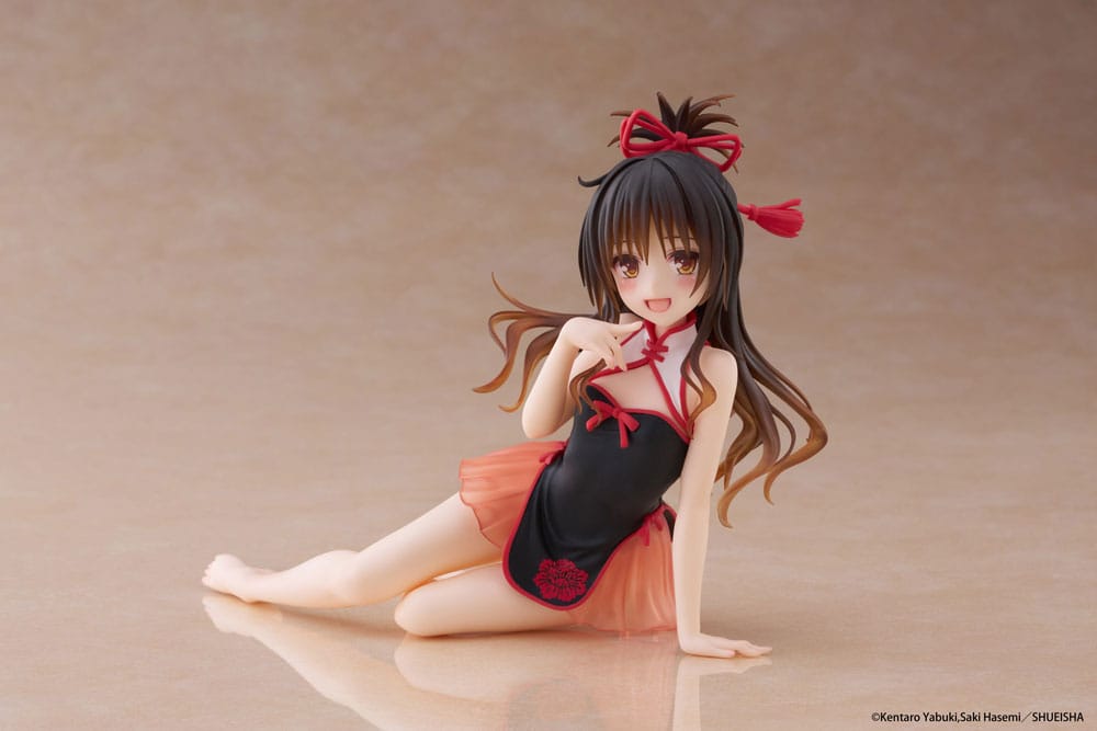 To Love-Ru Darkness Estatua PVC Desktop Cute Figure Mikan Yuki Chinese Dress Ver. 13 cm Frikytopia