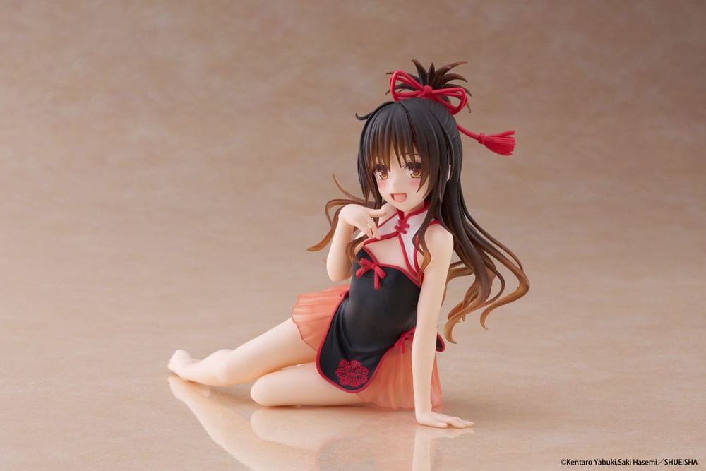 To Love-Ru Darkness Estatua PVC Desktop Cute Figure Mikan Yuki Chinese Dress Ver. 13 cm