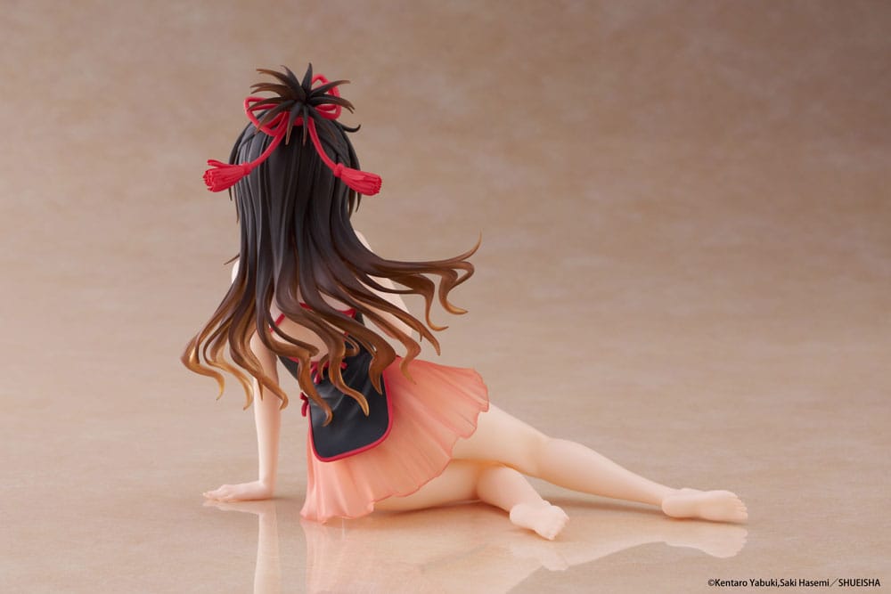 To Love-Ru Darkness Estatua PVC Desktop Cute Figure Mikan Yuki Chinese Dress Ver. 13 cm