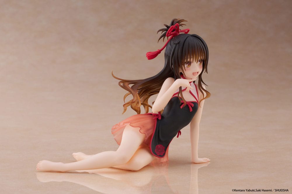 To Love-Ru Darkness Estatua PVC Desktop Cute Figure Mikan Yuki Chinese Dress Ver. 13 cm