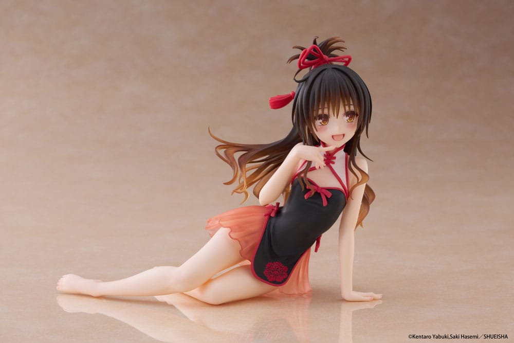 To Love-Ru Darkness Estatua PVC Desktop Cute Figure Mikan Yuki Chinese Dress Ver. 13 cm