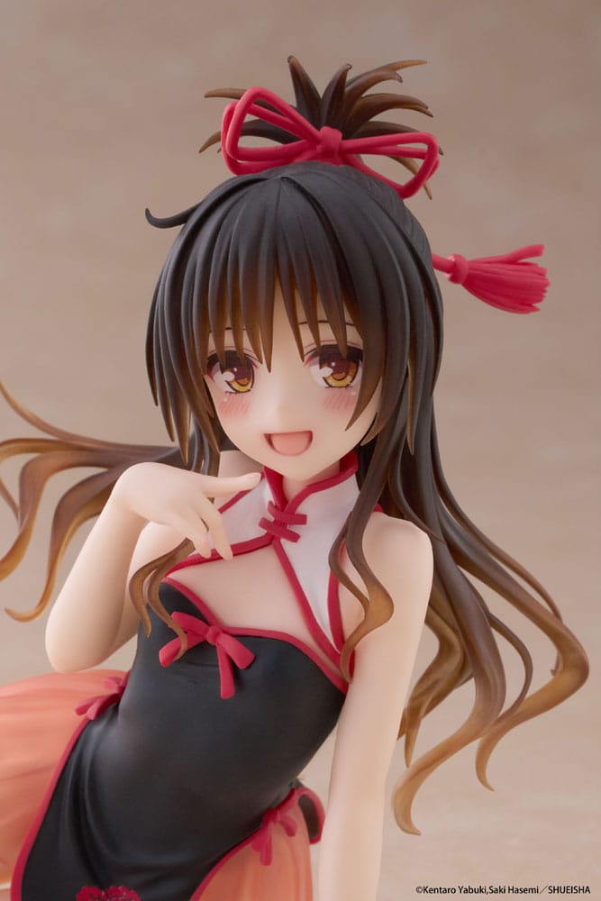 To Love-Ru Darkness Estatua PVC Desktop Cute Figure Mikan Yuki Chinese Dress Ver. 13 cm