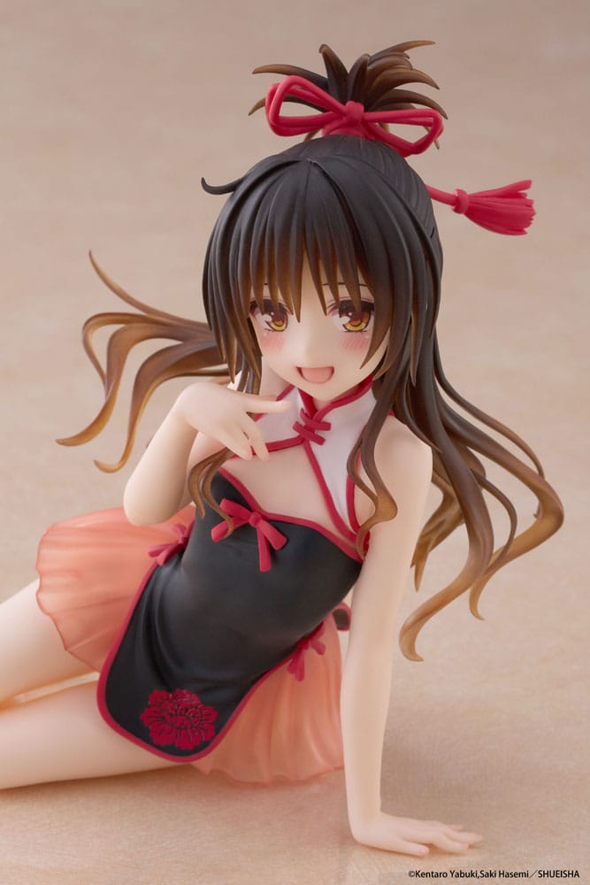 To Love-Ru Darkness Estatua PVC Desktop Cute Figure Mikan Yuki Chinese Dress Ver. 13 cm