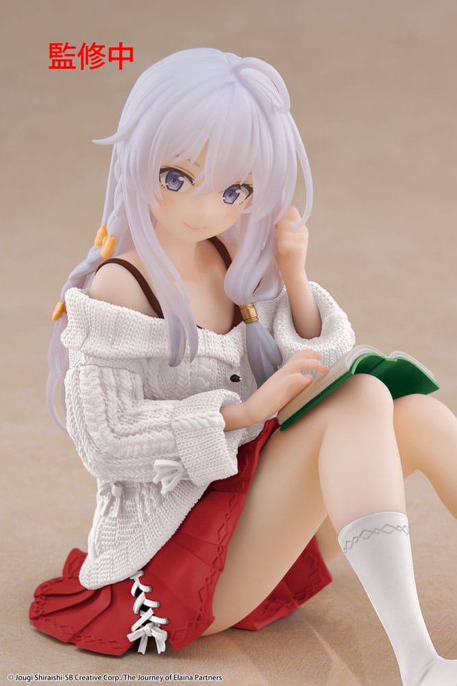 Wandering Witch: The Journey of Elaina Estatua PVC Desktop Cute Figure Elaina Casual Clothes Ver. Renewal 13 cm