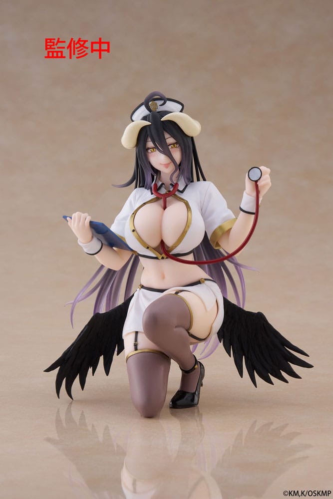 Overlord Estatua PVC Desktop Cute Figure Albedo Nurse Ver. Renewal 13 cm Frikytopia