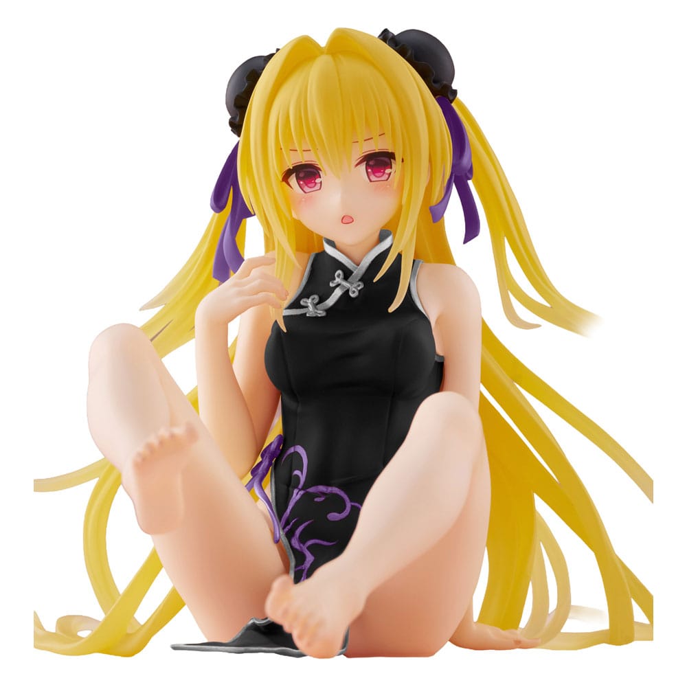 To Love-Ru Darkness Estatua PVC Desktop Cute Figure Golden Darkness  (China Dress Ver.) Renewal 13 cm