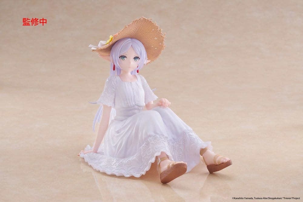 Frieren: Beyond Journey's End Estatua PVC Desktop Cute Figure Frieren Summer Dress Ver. 13 cm Frikytopia