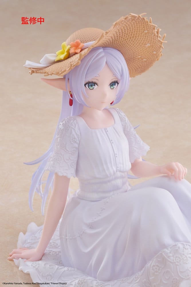 Frieren: Beyond Journey's End Estatua PVC Desktop Cute Figure Frieren Summer Dress Ver. 13 cm