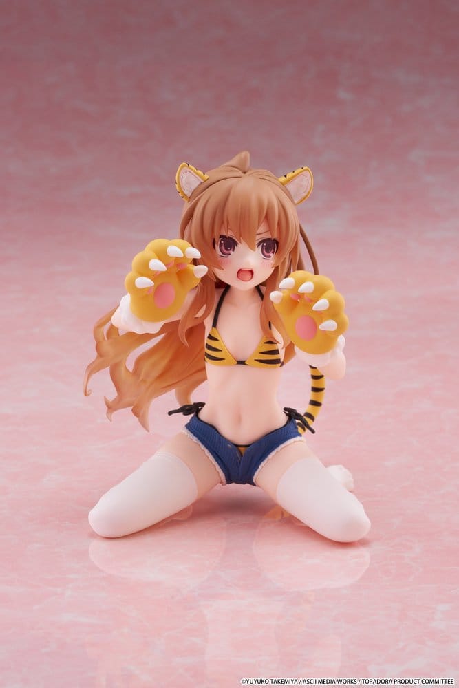 Toradora! Figura PVC Desktop Cute Taiga Aisaka (Tiger Costume Swimwear Ver.) 13 cm Frikytopia