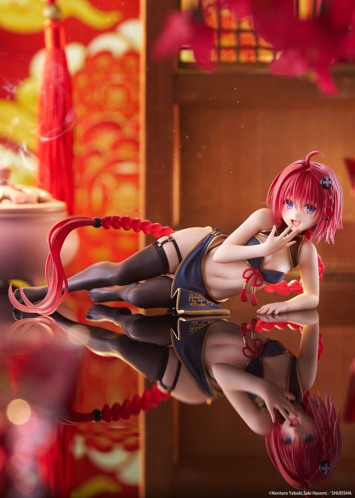 To Love-Ru Darkness Figura PVC Desktop Cute Mea Kurosaki (Chinese Dress Ver.) 13 cm